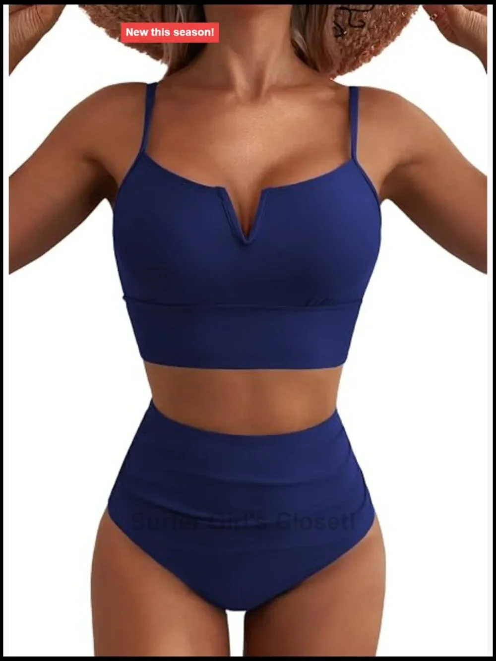 High Waisted Bikini Set - V Wire Two Piece Tummy Control Swimsuits 2026